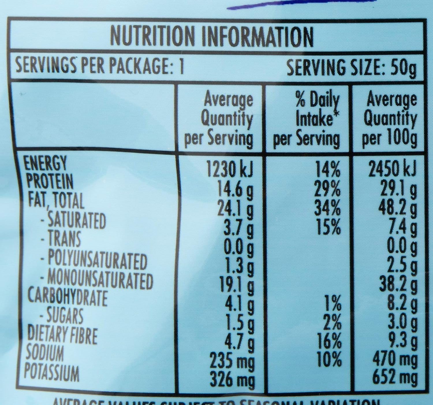 Nobby'S Salted Peanuts, 12 X 50 Grams image number 3