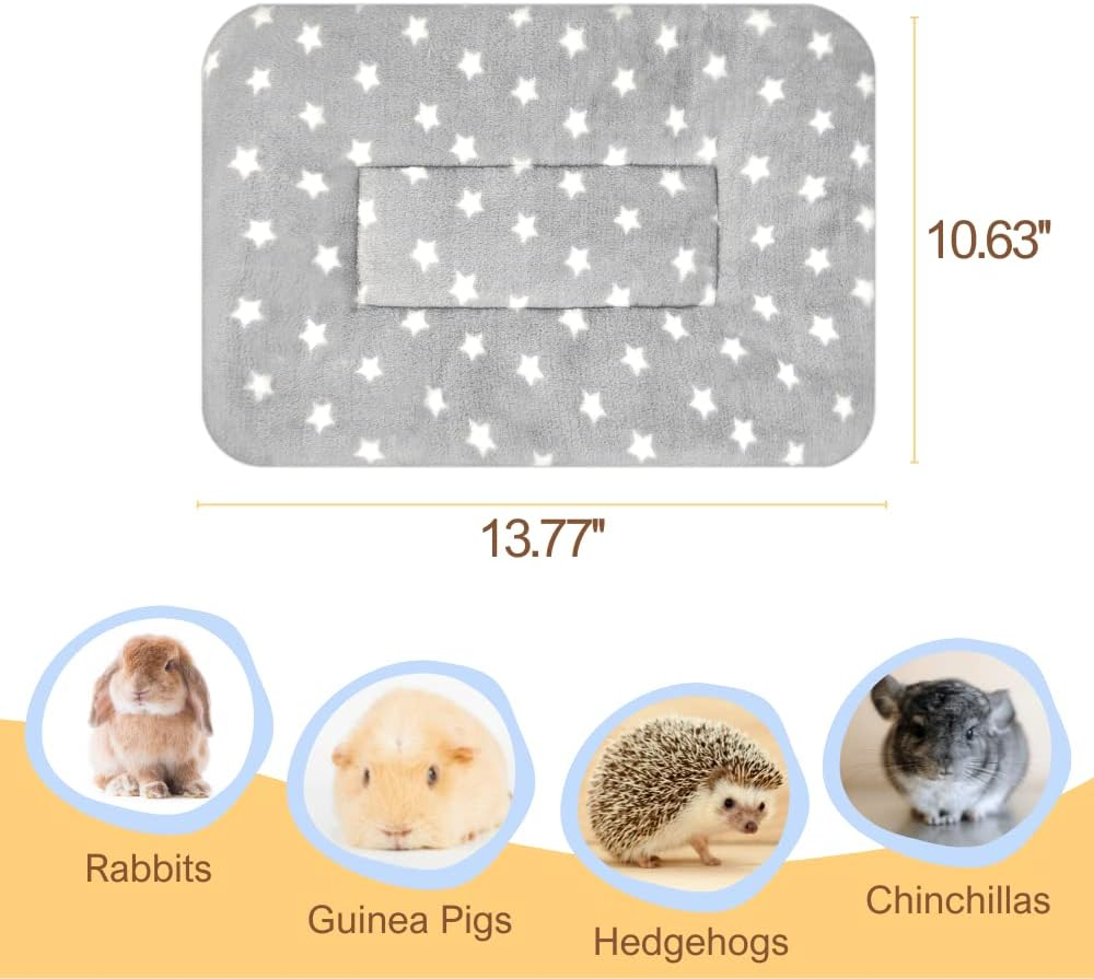 5 Pcs Guinea Pig Beds Soft&Warm Hamster House Rabbit Bunny Accessories Ferret Hedgehog Chinchilla Squirrel Supplies Small Animal Sleep Pad image number 3