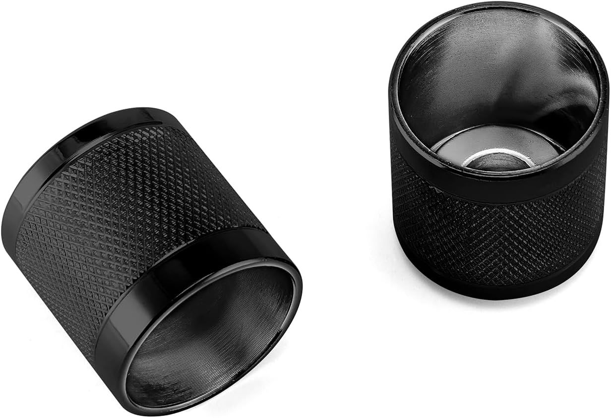 Wsays 4PCS Docking Hardware Cover Kit Knurled Magnet Caps Black Compatible with Harley Sportster XL Softail Dyna Touring Electra Glide Street Glide Road King 1994-2025 image number 5