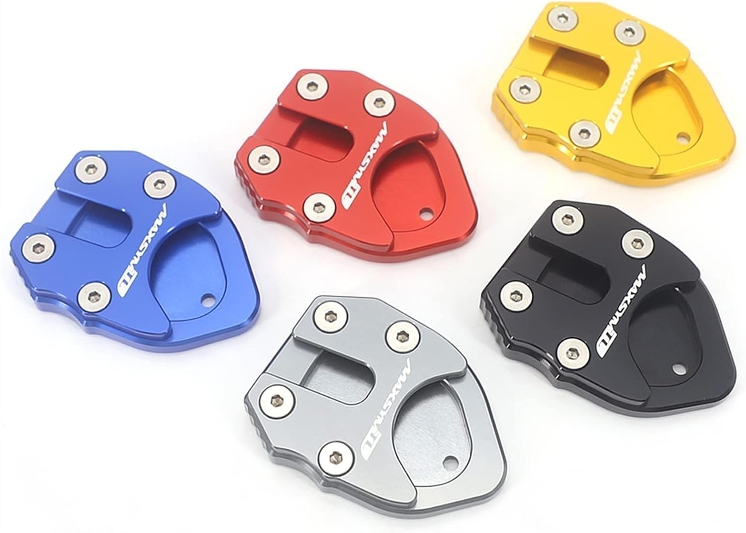 Motorbike Side Kickstand Pad for Maxsym TL500 2020 Motorcycle Accessories Kickstand Foot Side Stand Extension Pad Support Plate (Color : 1) image number 1