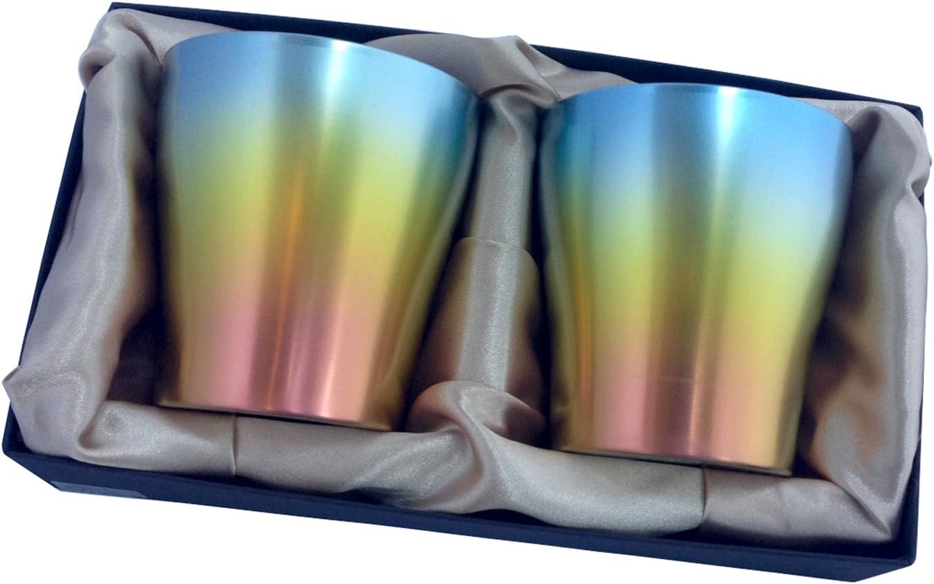 HORIE T-15-AS250SET T-15-AS250SET Pure Titanium Double Layer Tumbler 250Cc Aloha Sunset from Tsubame Niigata Prefecture image number 2