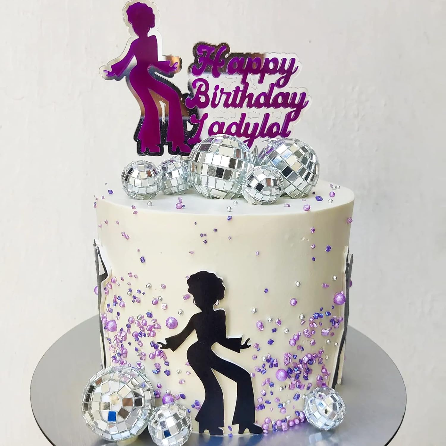 40 PCS 0.78 Inch 1 Inch 1.2 Inch Disco Ball Cake Decoration Ornaments Reflective Mirror Ball Cake Decoration Silver Mini Disco Ball Decoration for Table Decorations 70S Theme Disco Party Supplies