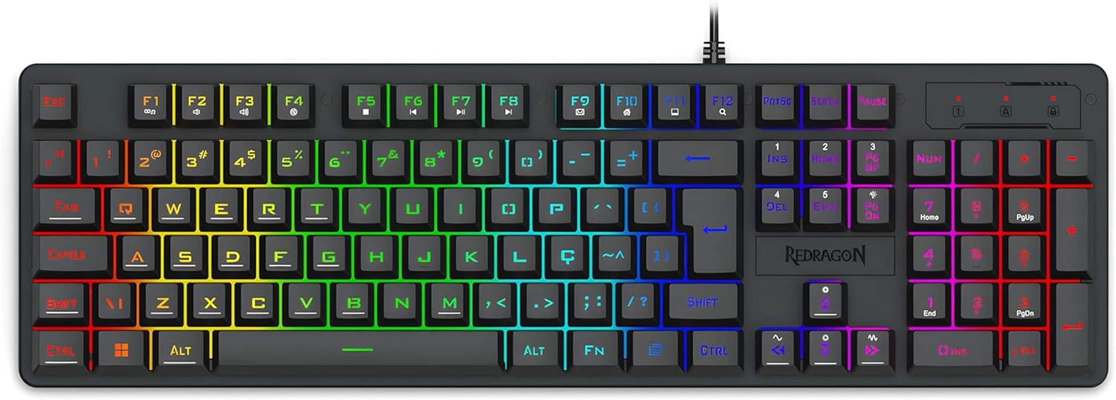 Redragon K521-RGB Netherbane 104Key Keyboard image number 6