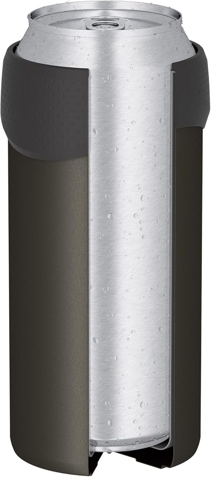 Thermos JDU-500 DBW Insulated Can Holder for 16.9 Fl Oz (500 Ml) Cans, 2-Way Type, Dark Brown image number 4