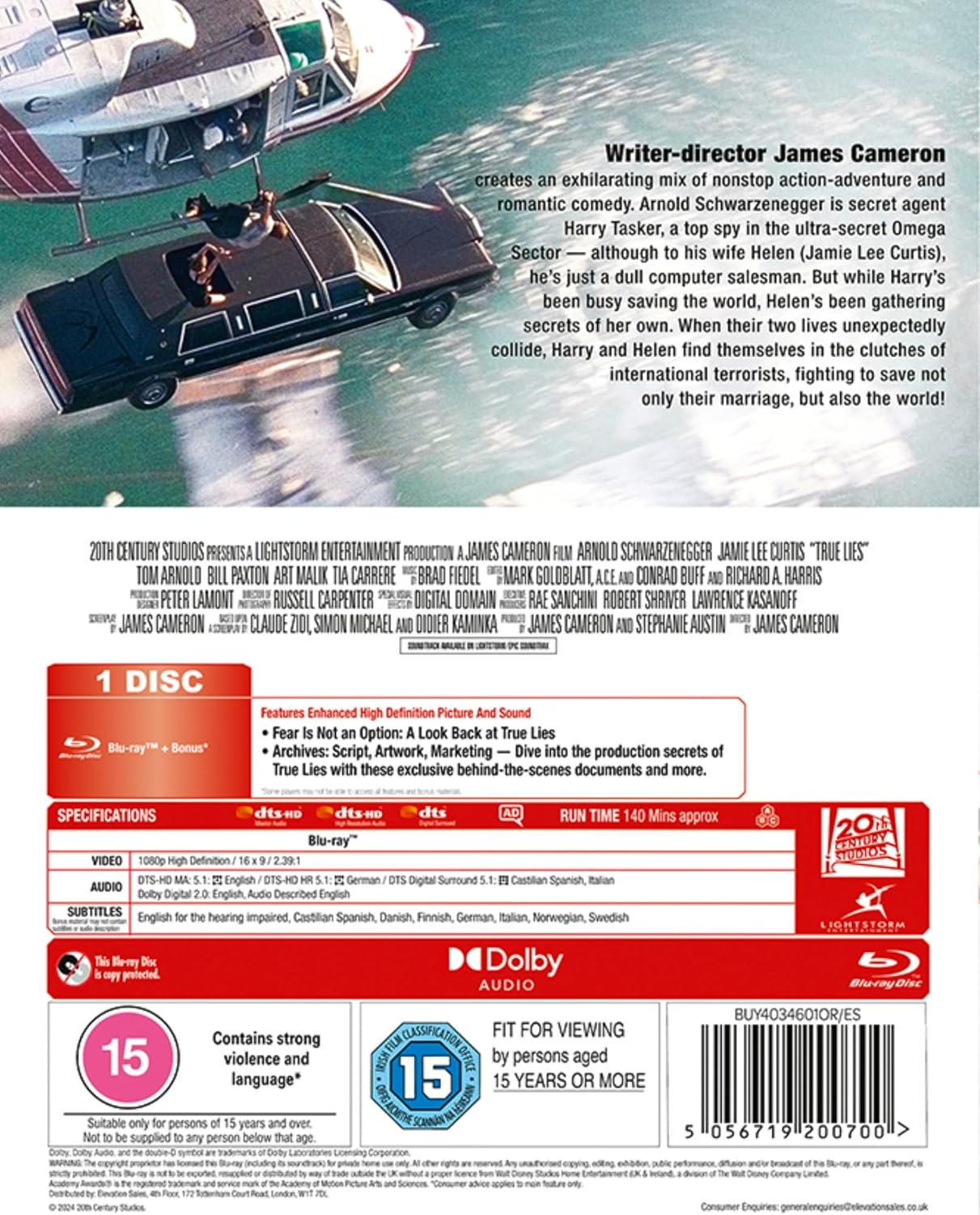 True Lies Blu-Ray DVD [Region Free] image number 2