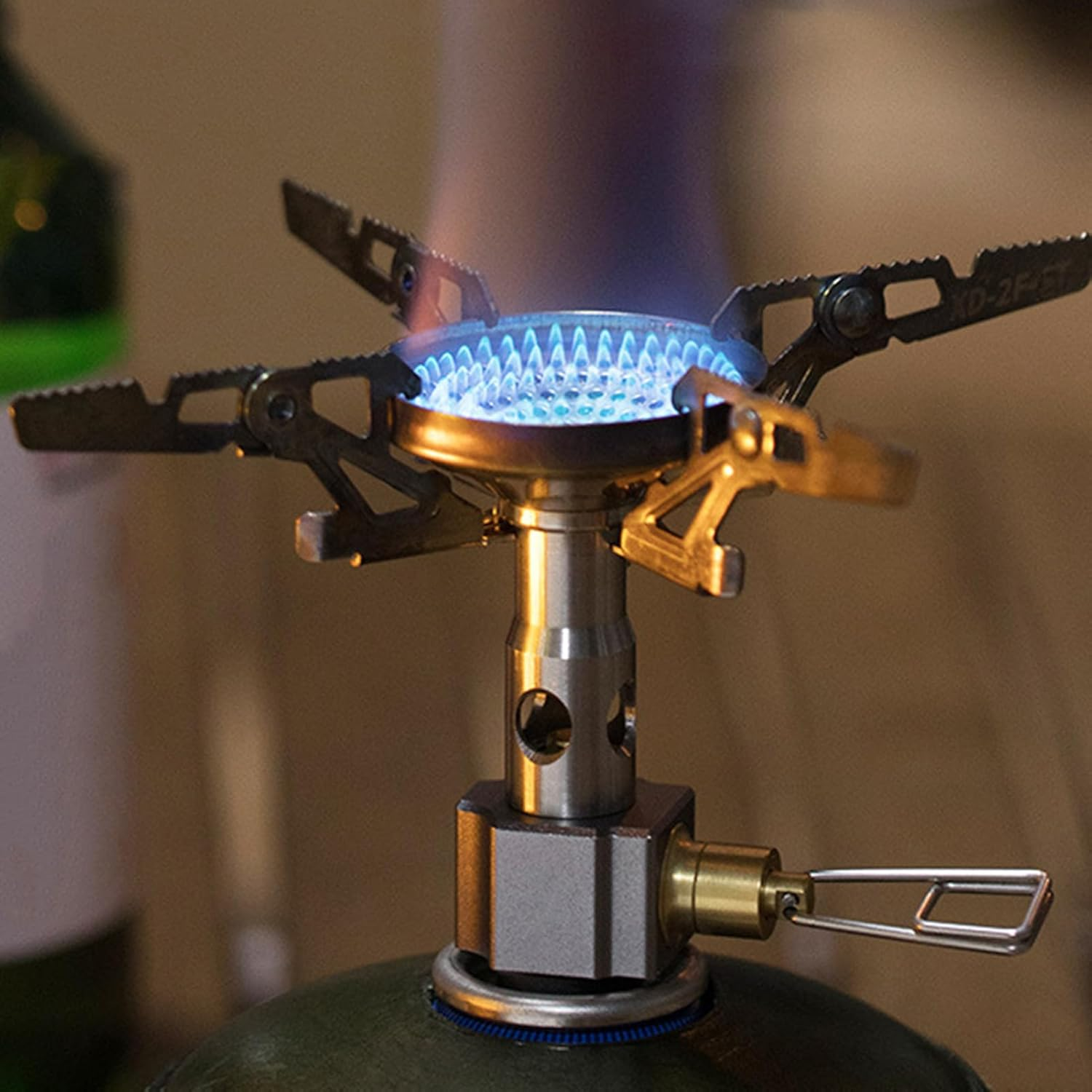 Outdoor Stove Burner Head - Burner Adapter Stove Head,3300W High Firepower, Camp Stove Attachment, Replacement Stove Burner Parts, Camping Gear for Outdoor Cooking Picnic Hiking image number 6