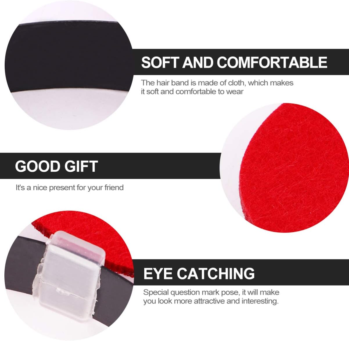 Mipcase Arrow Headband: 4Pcs Halloween Hair Hoop Arrow Boppers Headband Headpiece Funny Hair Hoop with Arrowhead for Holiday Halloween Party image number 1