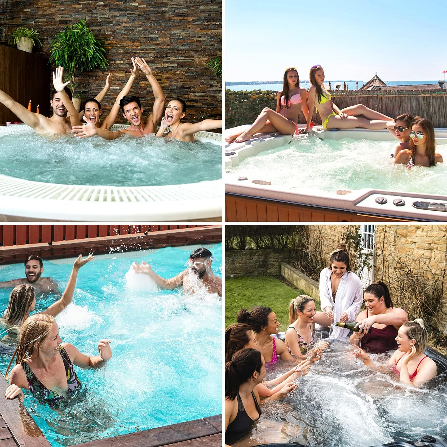 2 Pack Spa In-Filter Mineral Sticks Parts Cartridge Sticks for Hot Tub Spa Swimming Pool Fish Pond Filter Cartridge, Last for 4 Months (Blue & Yellow) - Blue  Yellow *2 image number 4