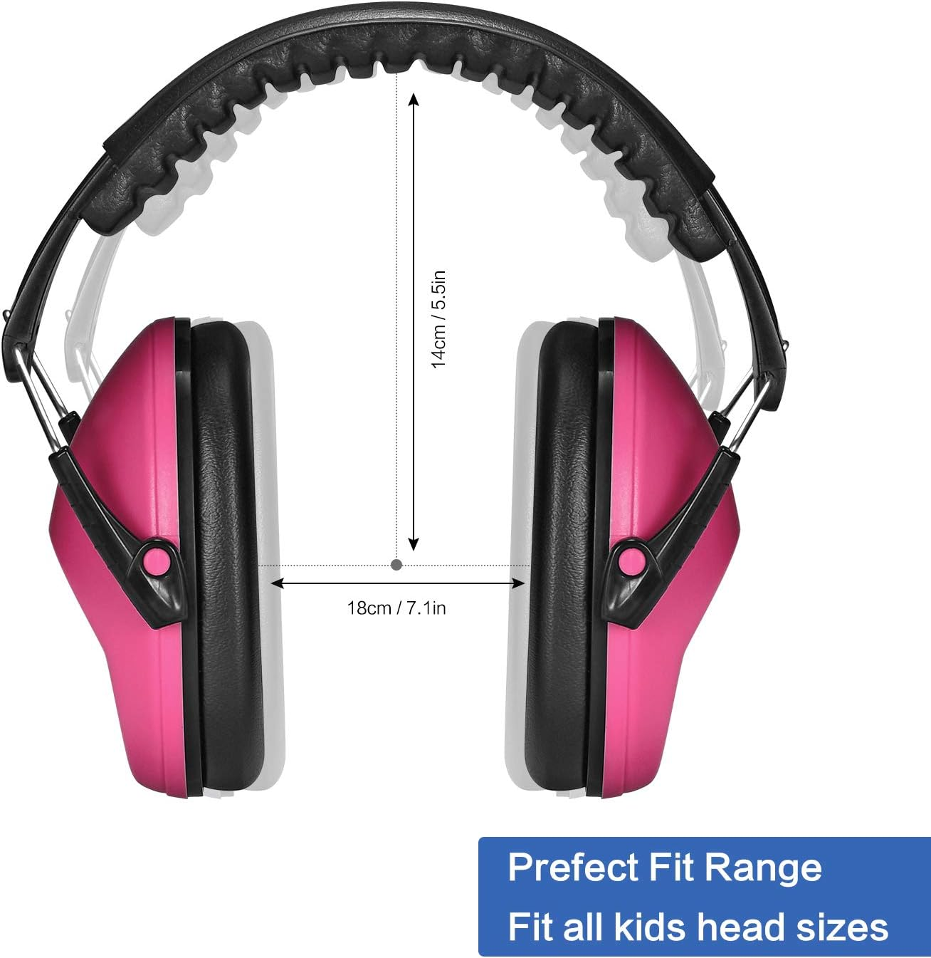 Kids Ear Muffs Champs Earmuff Noise Protection Reduction - Navy Blue image number 2