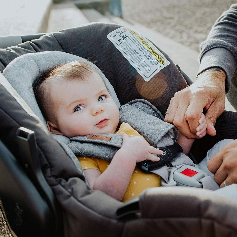 JJ Cole Reversible Body Support Blackout Quilted, Heather Grey image number 4