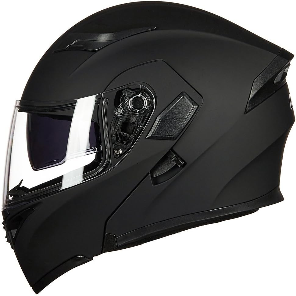 ILM Motorcycle Motorbike Dual Visor Flip up Modular Full Face Helmet DOT 6 Colors Model 902 image number 7