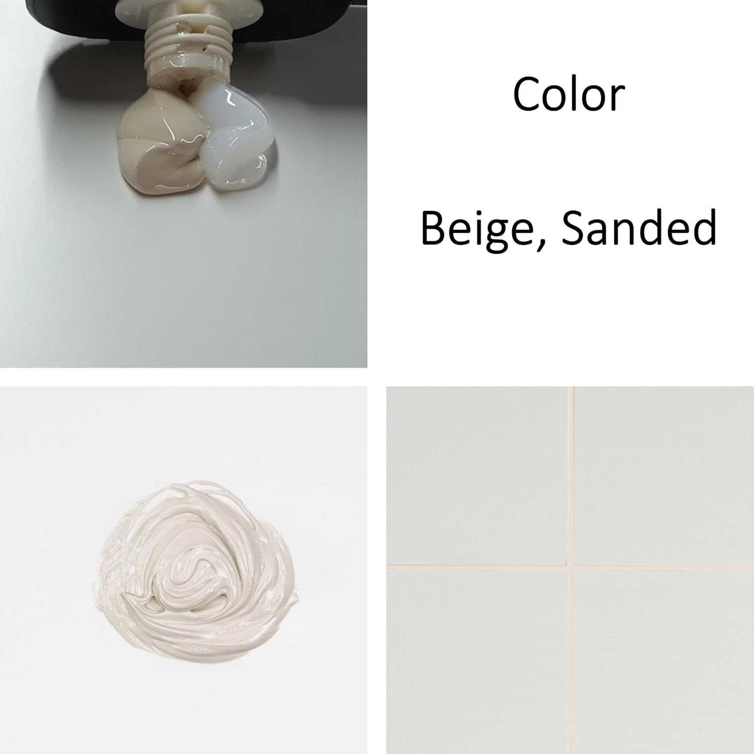 Epoxy Grout & Tools for Tile & Stone, Waterproof, Stain, Mold, Mildew, Crack & Chemical Resistant for Floor & Wall, Ready to Use, Easy to Apply & Clean (Beige, Sanded, with TK1N) image number 4