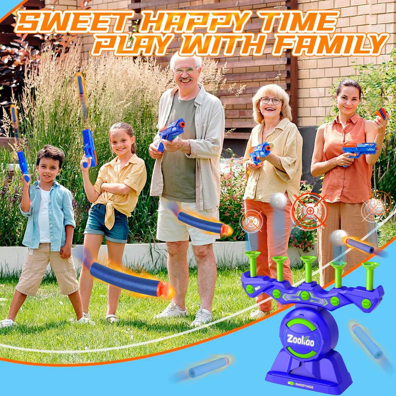 Zookao Hover Toy Gun for Gun Target, from 6 7 8 9 10 11 12 Years Boy Christmas Birthday Gifts - Indoor & Outdoor Games for Kids image number 4