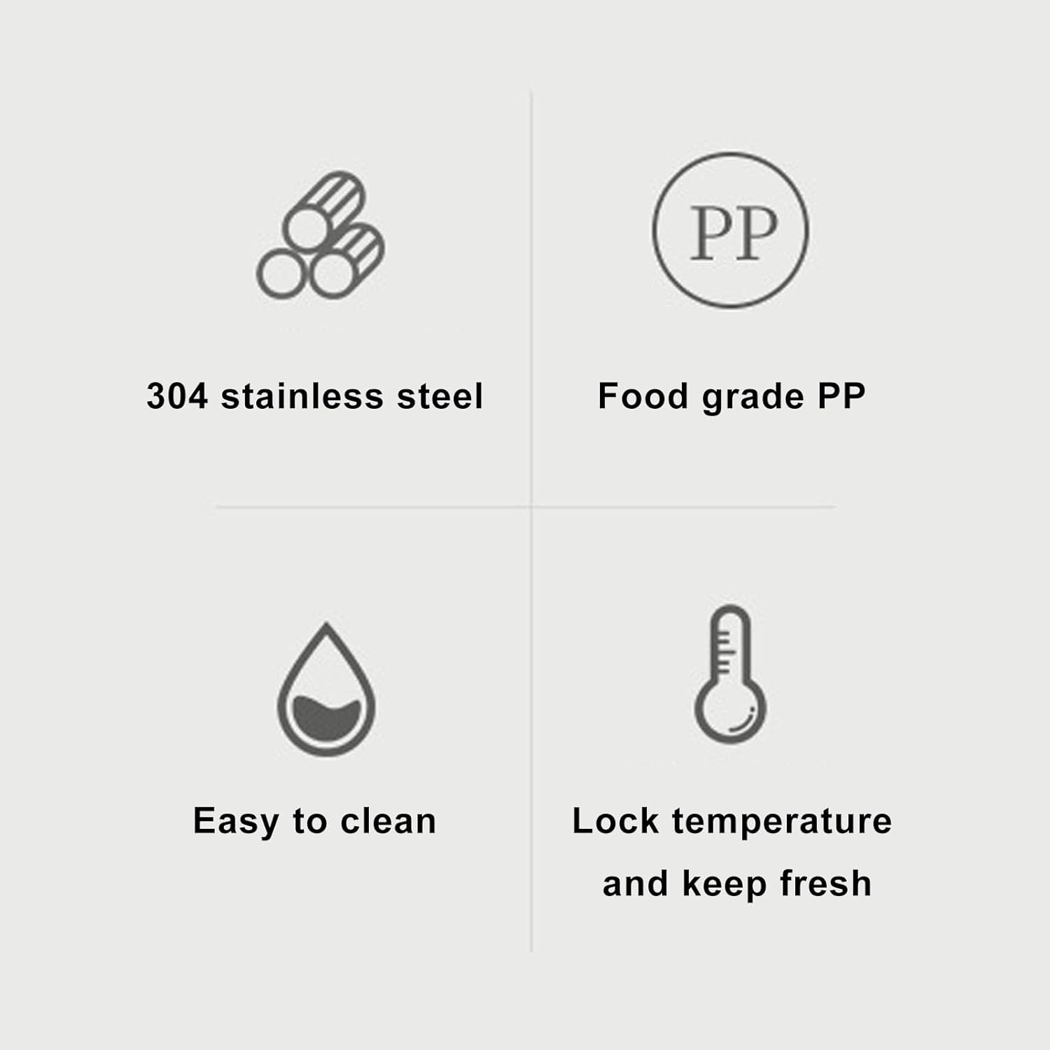 Thermal Bento Box Lunch Box Set, Portable Insulated Lunch Container for Adults Kids School Work, Leakproof Stainless Steel Keep Warm Food Container with Bag, Lid, Easy to Carry image number 2