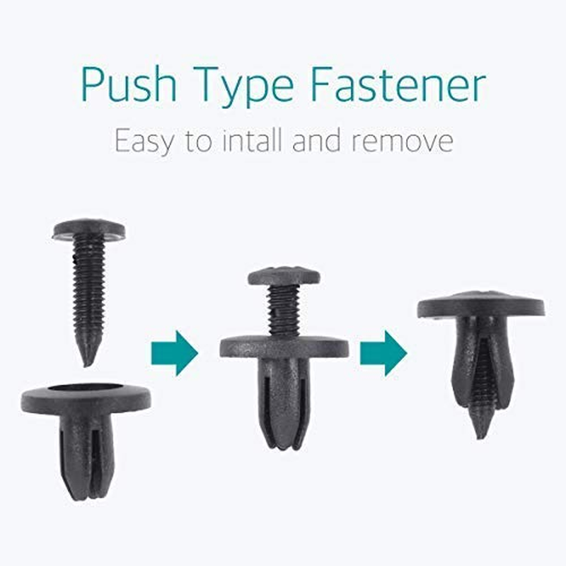 Lantee 50 Pcs Push-Type Retainer Clips for Honda 90684-SA5-003 Isuzu 8942981190 Nissan 10998-30880 image number 6