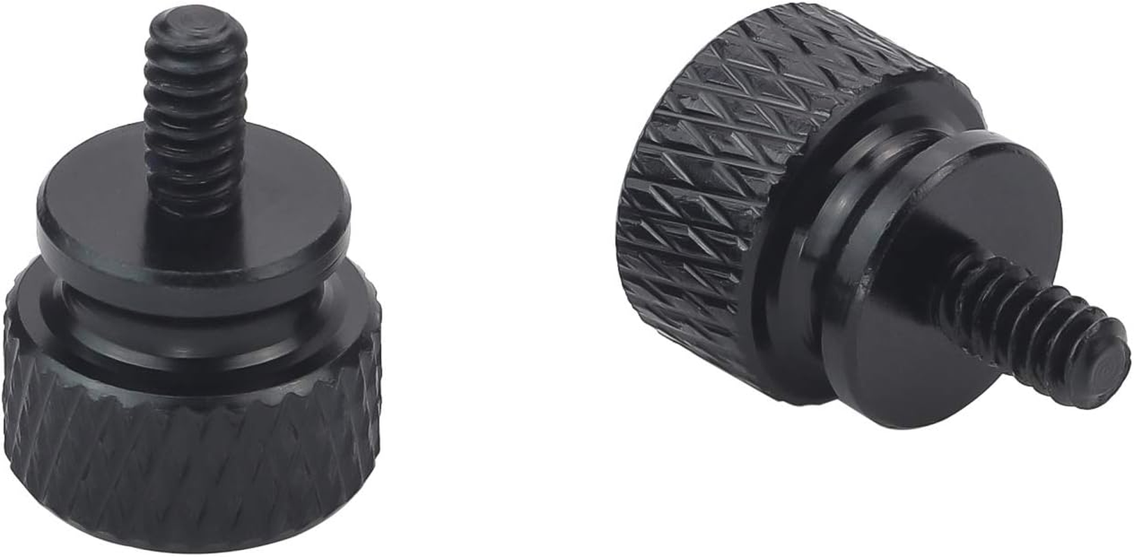 6#-32 Anodized Aluminum Thumbscrews, Computer Case Thumbscrews, Thumb Screws, Black, 10 PCS image number 2