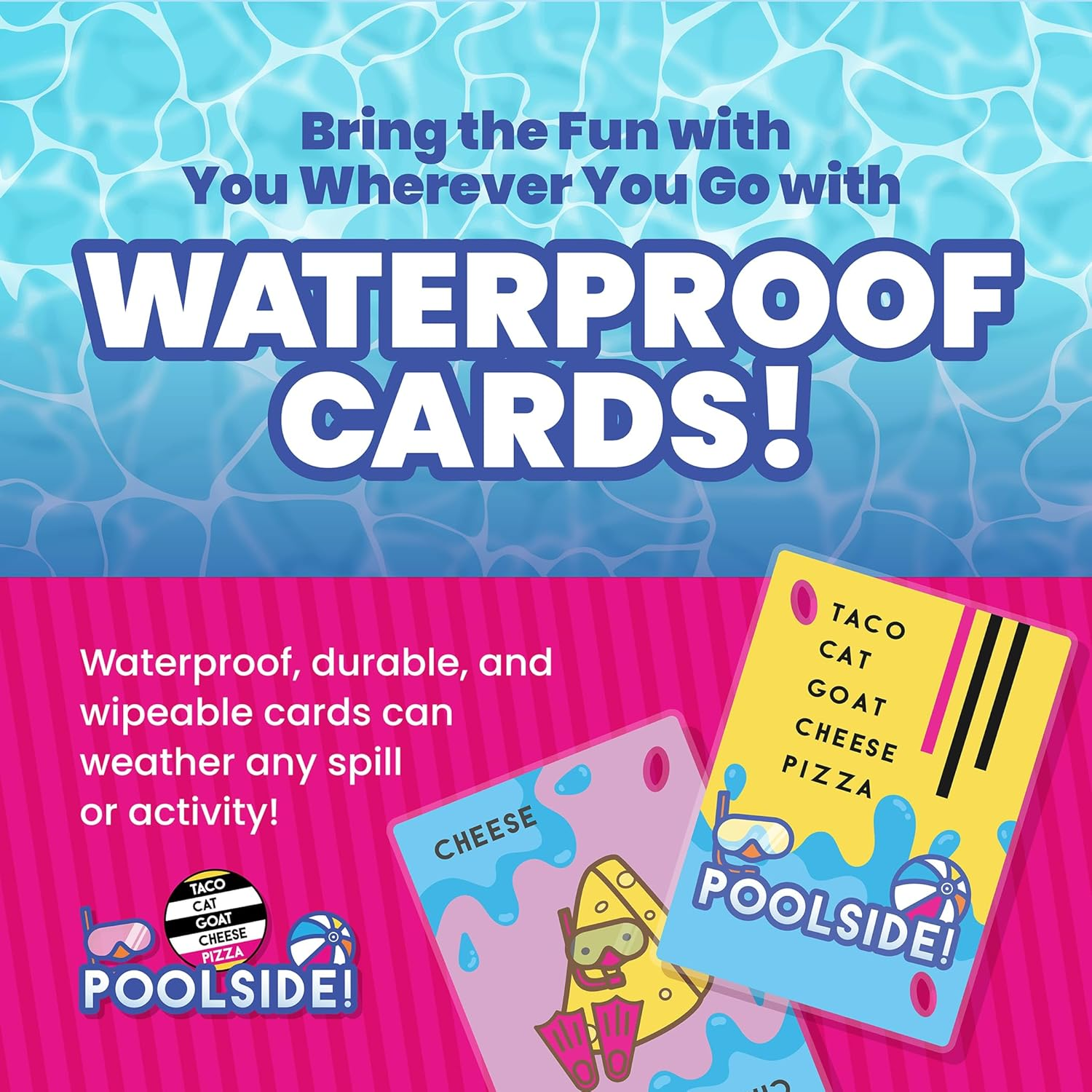 Blue Orange Games | Taco Cat Goat Cheese Pizza Poolside! | 2-8 Players, Ages 7+ image number 2