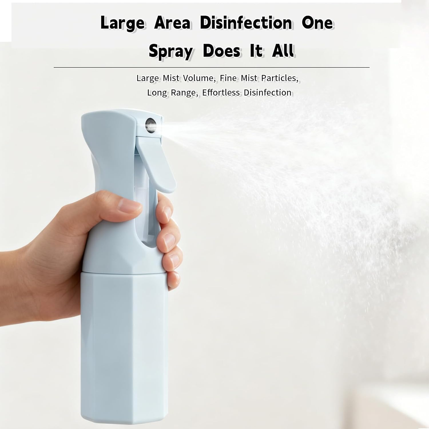 Spray Bottle for Hair, Continuous Spray Bottle, Blue Ultra Fine Mist 6.8Oz 200ML Hair Spray Bottle for Hair, Salons, Barber, Plants, Skin Care, Cleaning image number 6