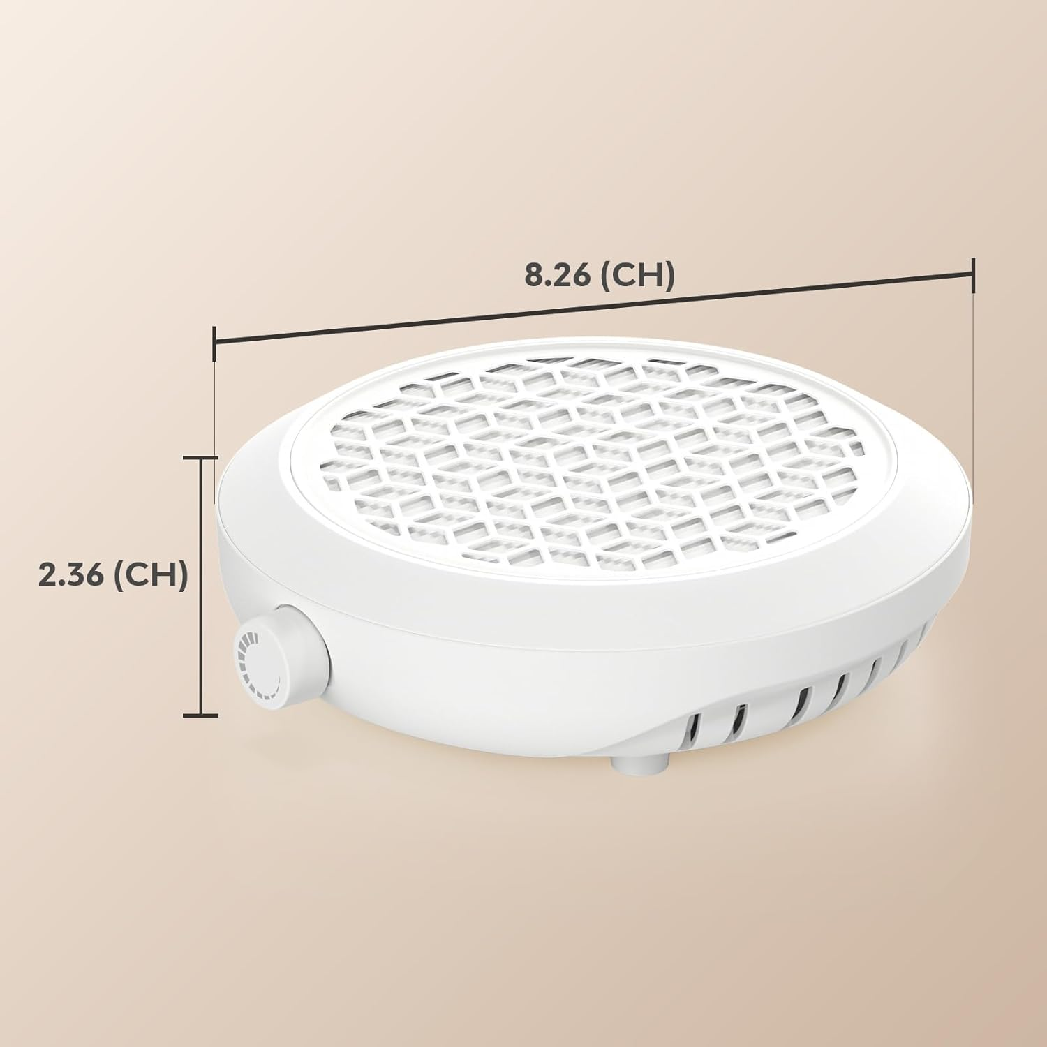 Nail Dust Collector, Compact Nail Dust Collector for Beginner, Vacuum Nail Fan Dust Collector with Reusable Filter for Acrylic Nail Polishing, Salon, Home, Training Classes image number 6