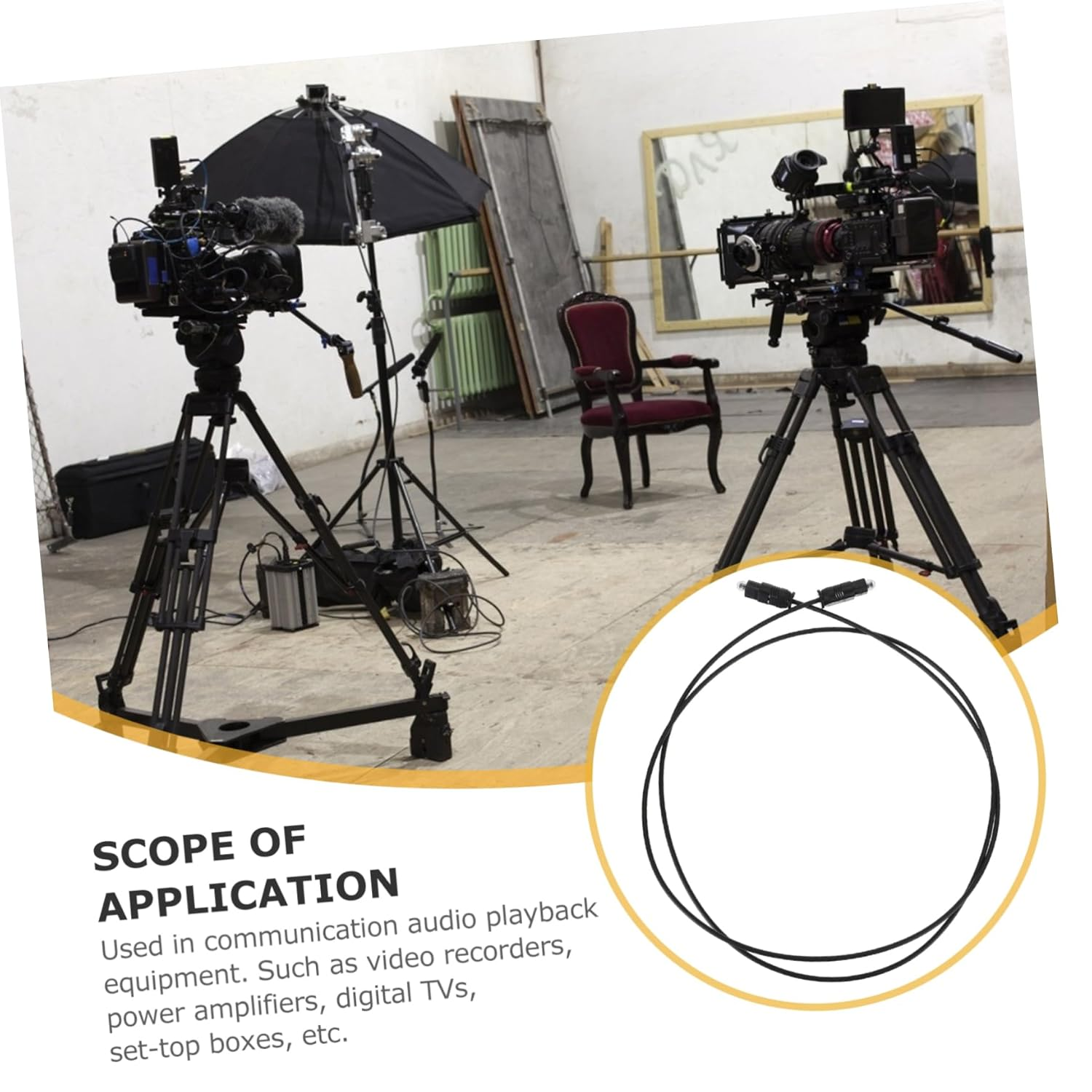 6Pcs Digital Audio Optical Cable for Home Theater and Amplifier Transmits Audio for Surround image number 4