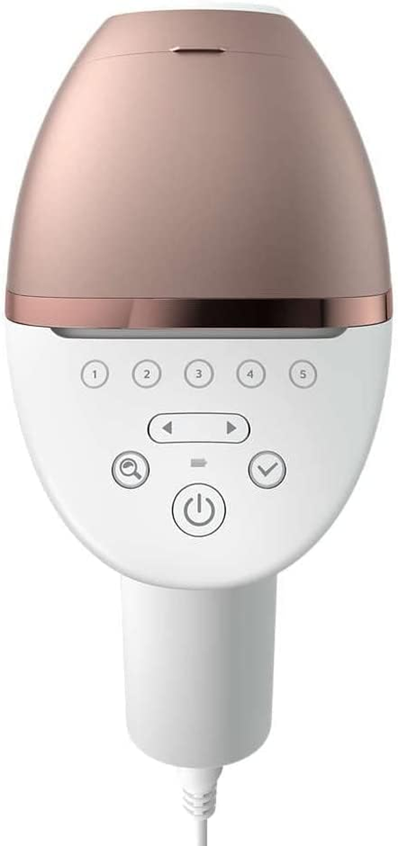 Philips Lumea Prestige IPL Hair Removal Device with Smartskin Sensor, 2 Intelligent Attachments, Body and Face with Senseiq Technology, White/Rose Gold, BRI945/00 image number 2