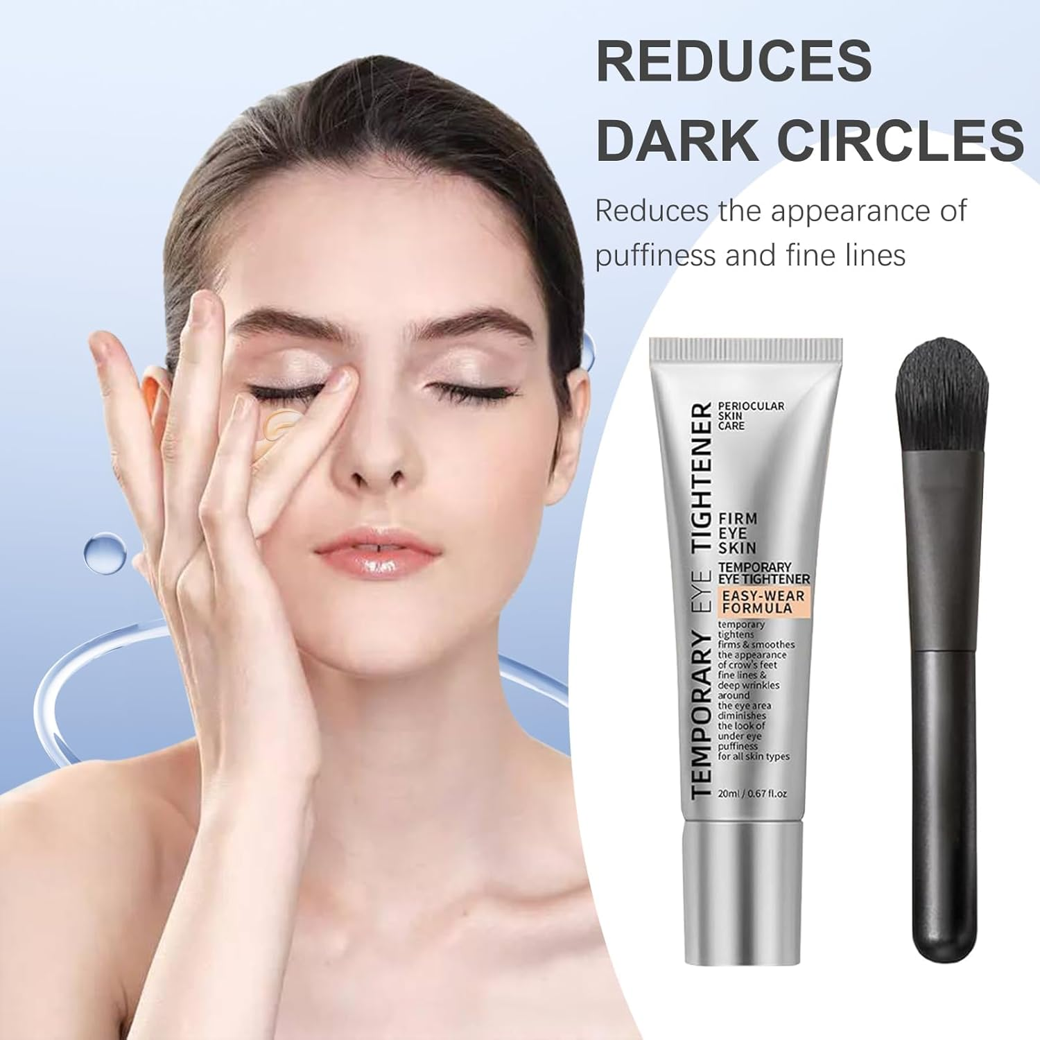 Perfection Eye Tightener - Instant Firming Primer with Hyaluronic Acid & Vitamin E, Easy-Wear Formula for Ultimate Lift & Smooth Finish, Hydrates & Refreshes Tired Eyes (2Pcs) image number 2