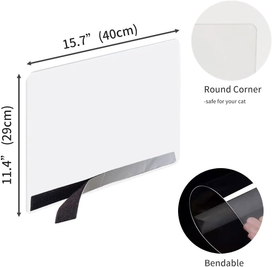 Oncpcare 6 Pack Cat Litter Box Pee Shields, High Side Open Top Kitty Litter Pan Shield - Keep Litter in the Pan, (Litter Box Not Included) image number 4