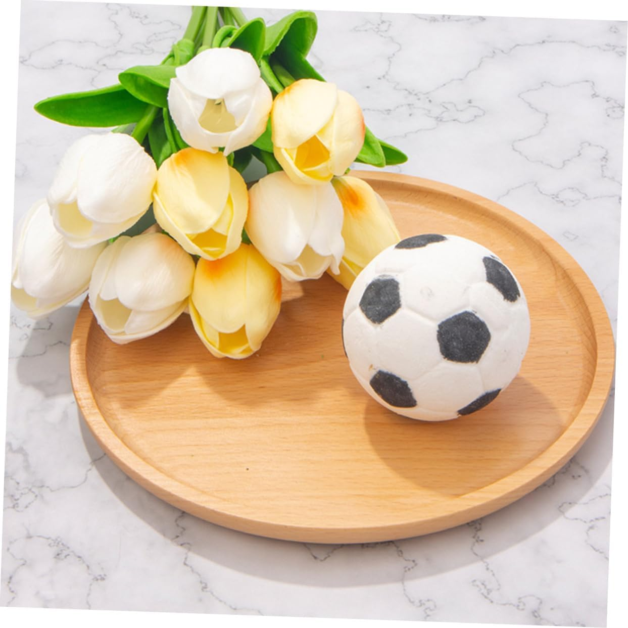 Ipetboom 2Pcs Cute Football Bath Salt Bomb Bath Household Bathing Skin-Friendly image number 2