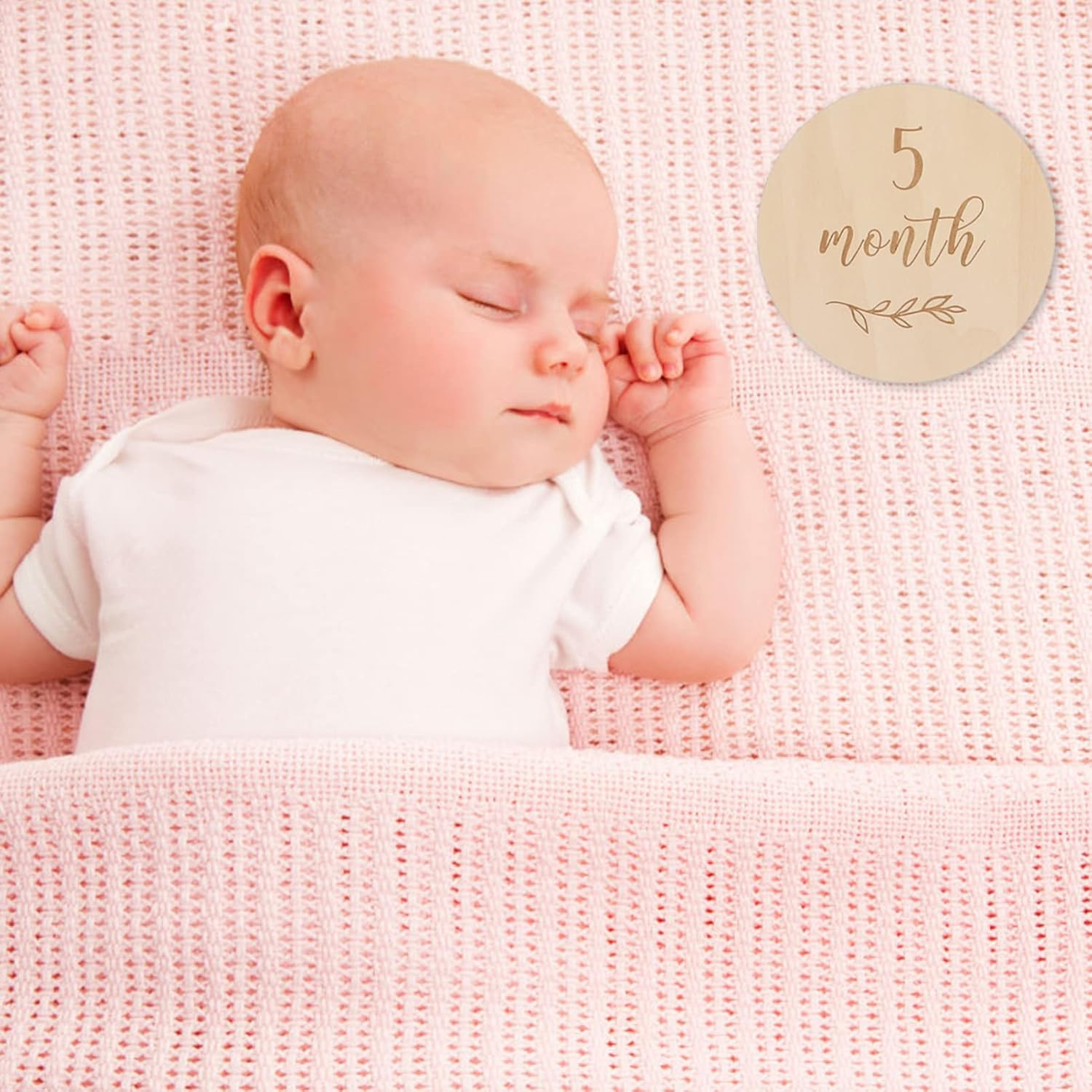 13Pcs Wooden Monthly Milestone Cards for Newborns Classic Growth Announcement Props for Photo Shoots Birthday Cards for Creating Cherished Memory Albums