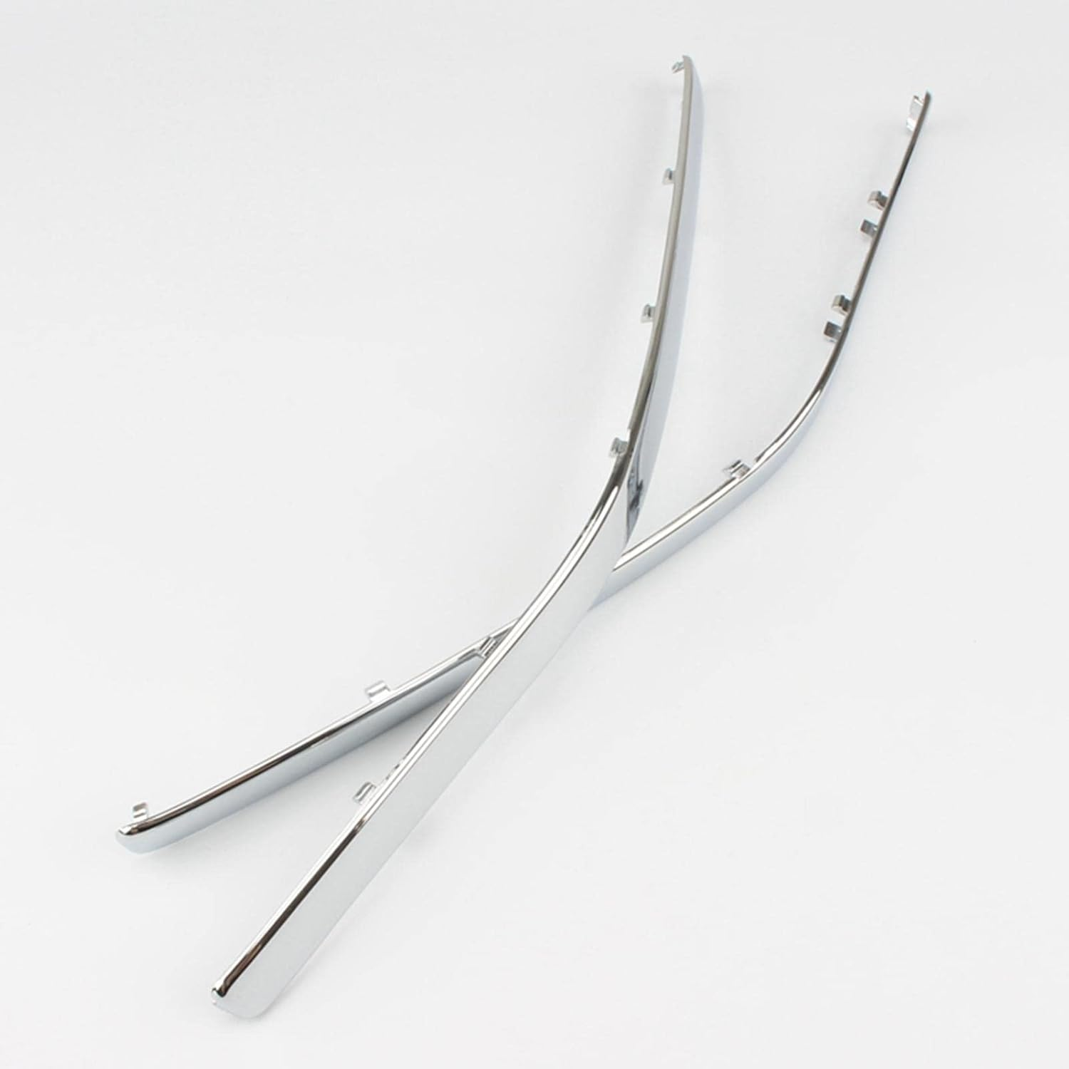 Eigell 1 Pair Motorcycles Connecting Fairing Bow Shaped Chrome Strake for 1800 2001-2011 Decoration Strips, Durable & Stable image number 2