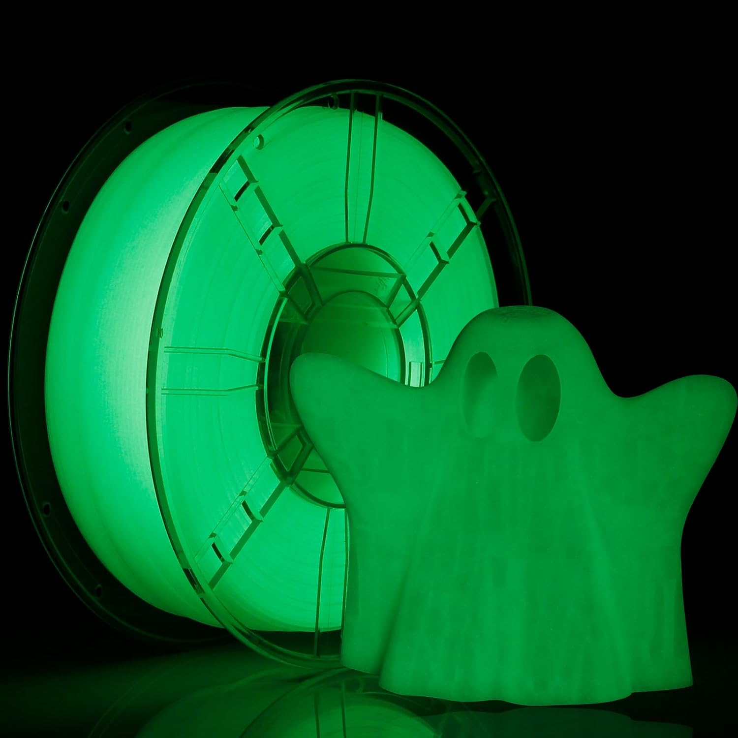 LVVJ3D Transparent Clear PETG 3D Printer Filament, Easy to Print Clear Orange PETG Filament 1.75Mm, Clean Wound Dimensional Accuracy +/-0.03Mm, 1Kg/Spool