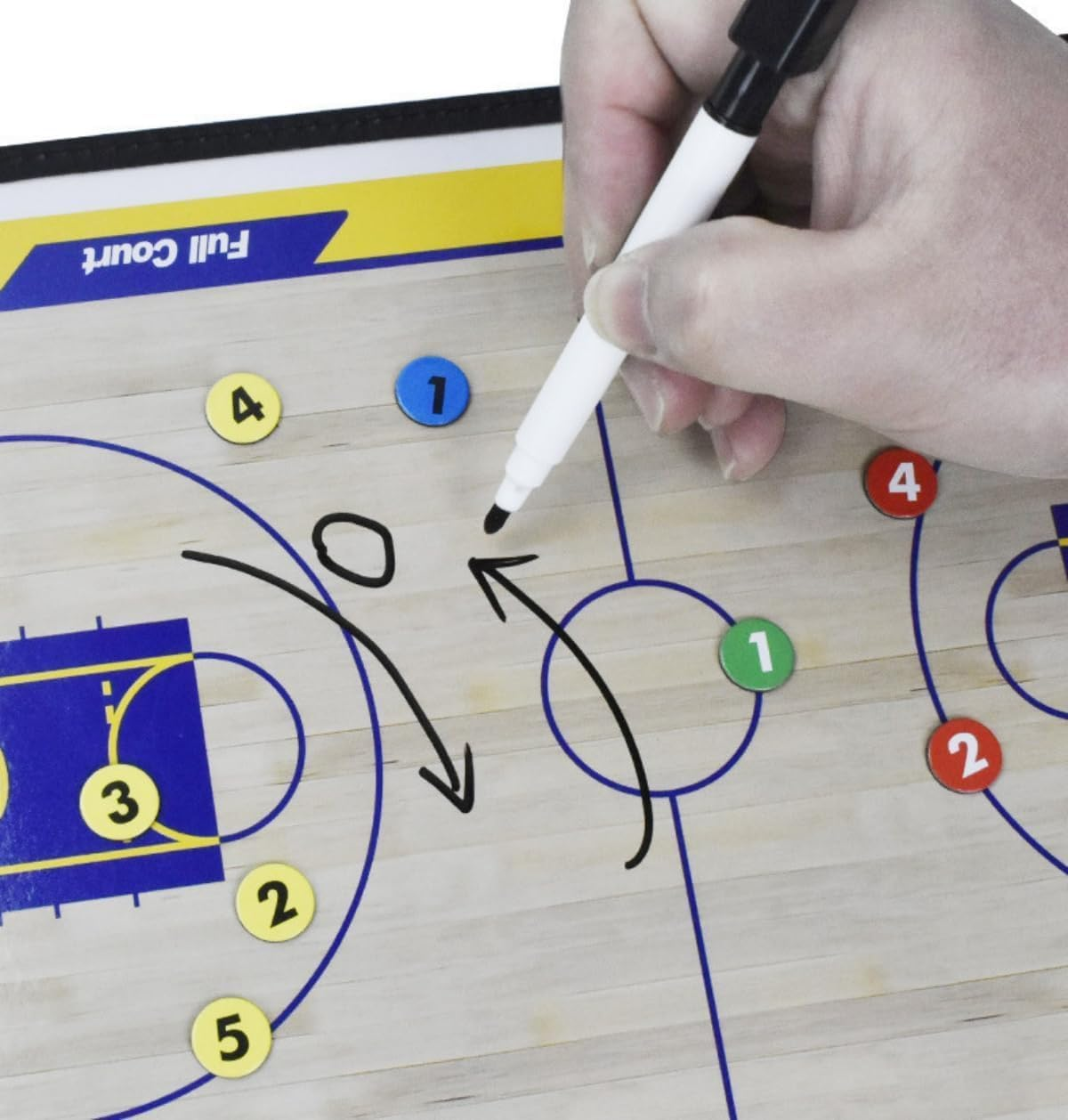 Coaching Board Coaches Clipboard Tactical Magnetic Board Kit, Portable Strategy Coach Board with Dry Erase, Marker Pen and Zipper Bag image number 2