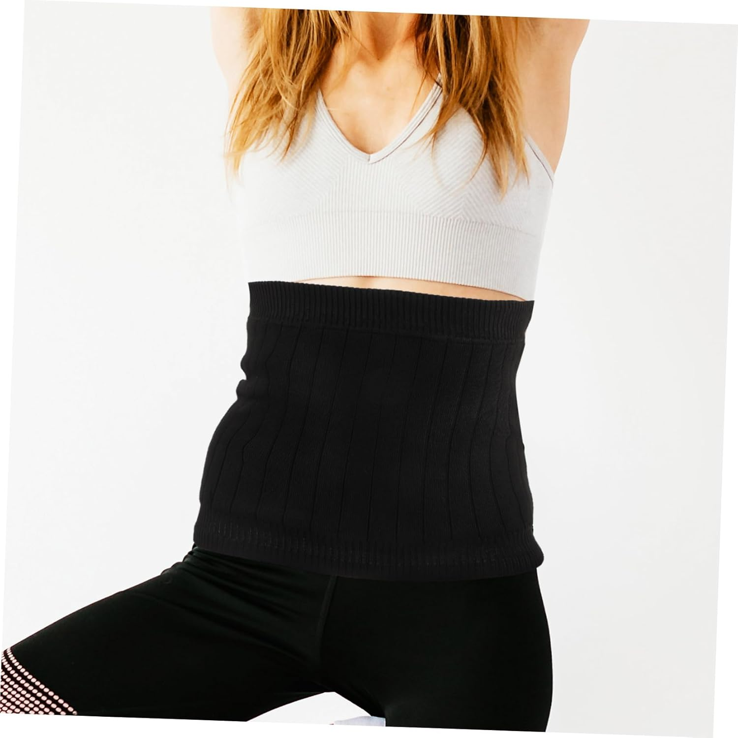 360&deg; Lambswool Kidney Belt Wear-Resistant Waist Support Band Thickened Winter Stomach Wrap Adjustable Waist Protective Strap for Men and Women image number 2