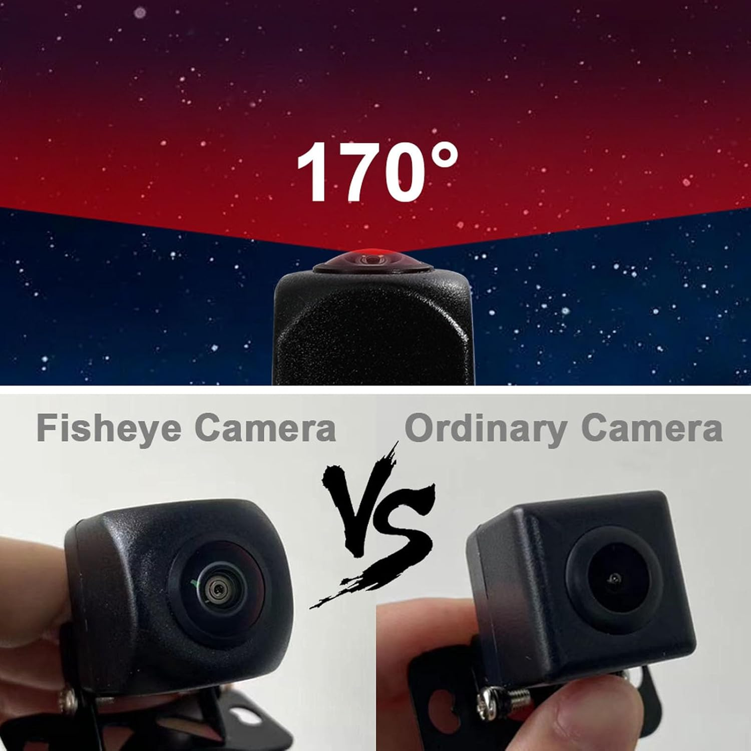 Backup Camera, External Backup Camera for Car, AHD 1080P Metal 170 Degree Wide Angle Rearview Reversing Camera, Reverse Rear View Camera for Car Vehicle SUV RV image number 6