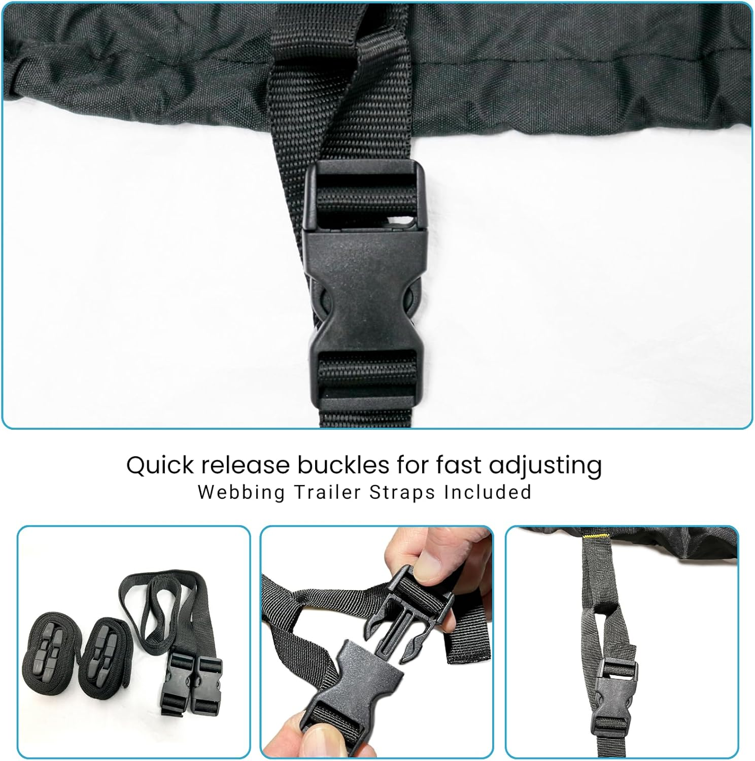 Eliteshield Trailerable Jet Ski Cover, Waterproof Tear and Fade Resistant Polyester Fits Stand-Up to 3 Seater Sea Doo Yamaha Waverunner Kawasaki-Jet Ski Covers (Fits from 136"-145"(3 Seater)) image number 6