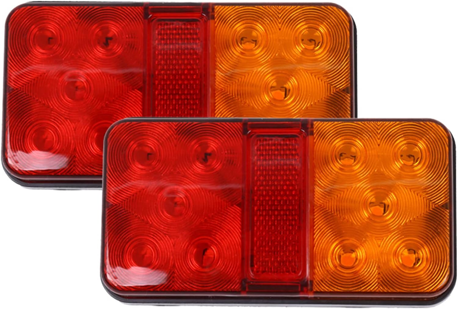 Acbbmns 2Pcs 12V 10LED Car Tail Light Trailer Caravan Truck Indicator Lamp