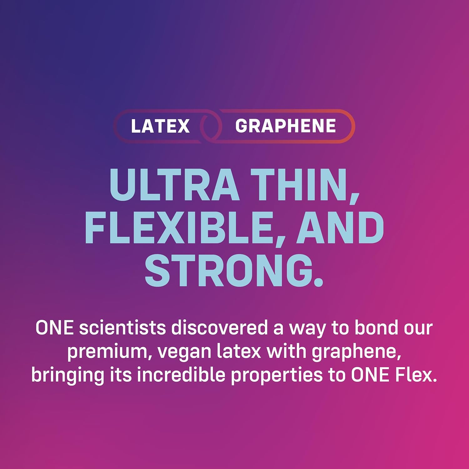 ONE Condoms Flex&trade; | Latex Condoms Made with Graphene, the World'S Thinnest Material | 10 Pack image number 2