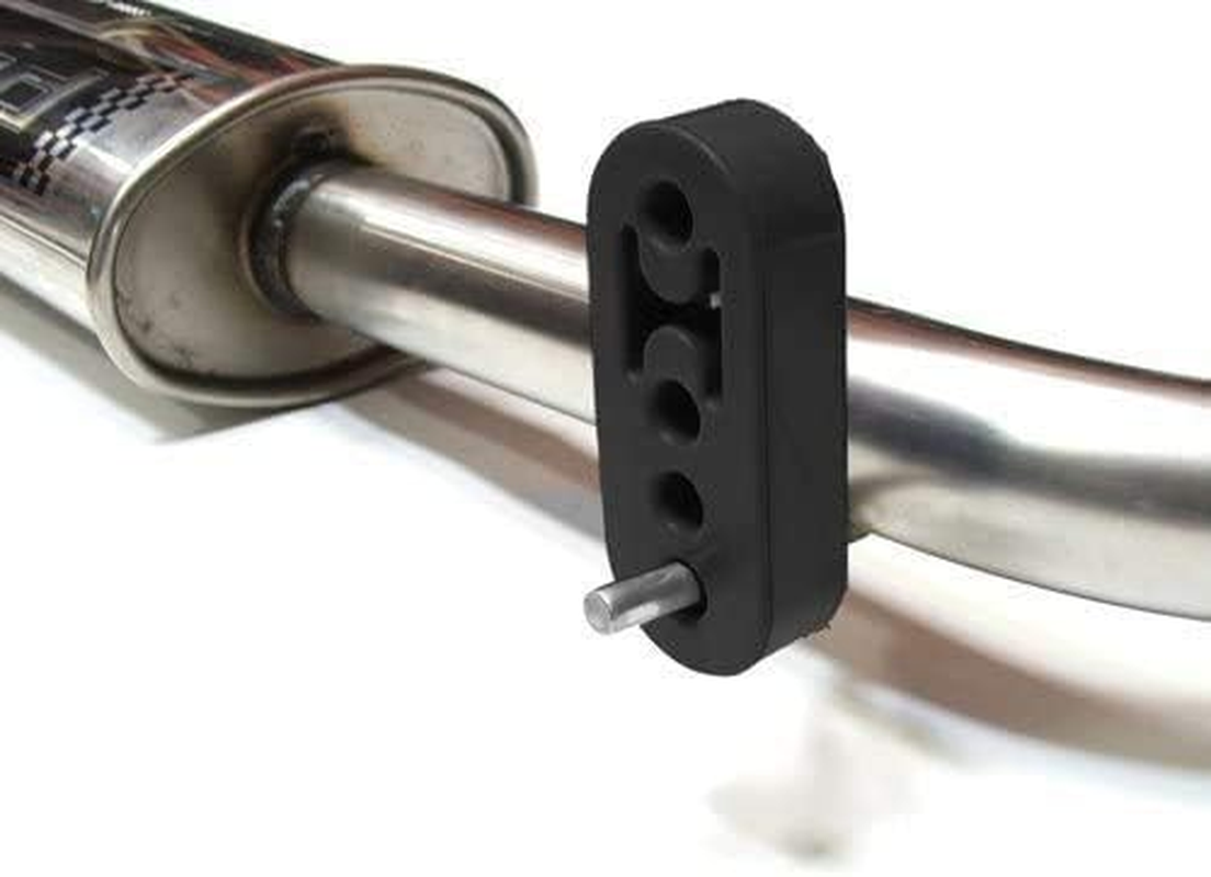 2 PCS Universal 12Mm Hole Car Heavy Duty Exhaust Tail Pipe Rubber Mount Bracket Hanger