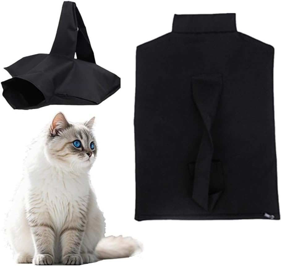 Cat Carrier Pouch,Cat-In-The Bag,Cat Carrying Bag for Adult Cats,Cat Pouch Cozy Comfort Carrier,Cat Carrier and Grooming Bag for Vet Visits,Medication Administration,Dental Care,And Car Travel(Black) image number 1