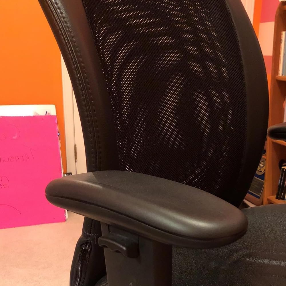 1 Pair Office Chair Armrest Replacement Pads, Universal Office Chair Arm Pads,10Inch, with Screws and Wrench （Black ） image number 2