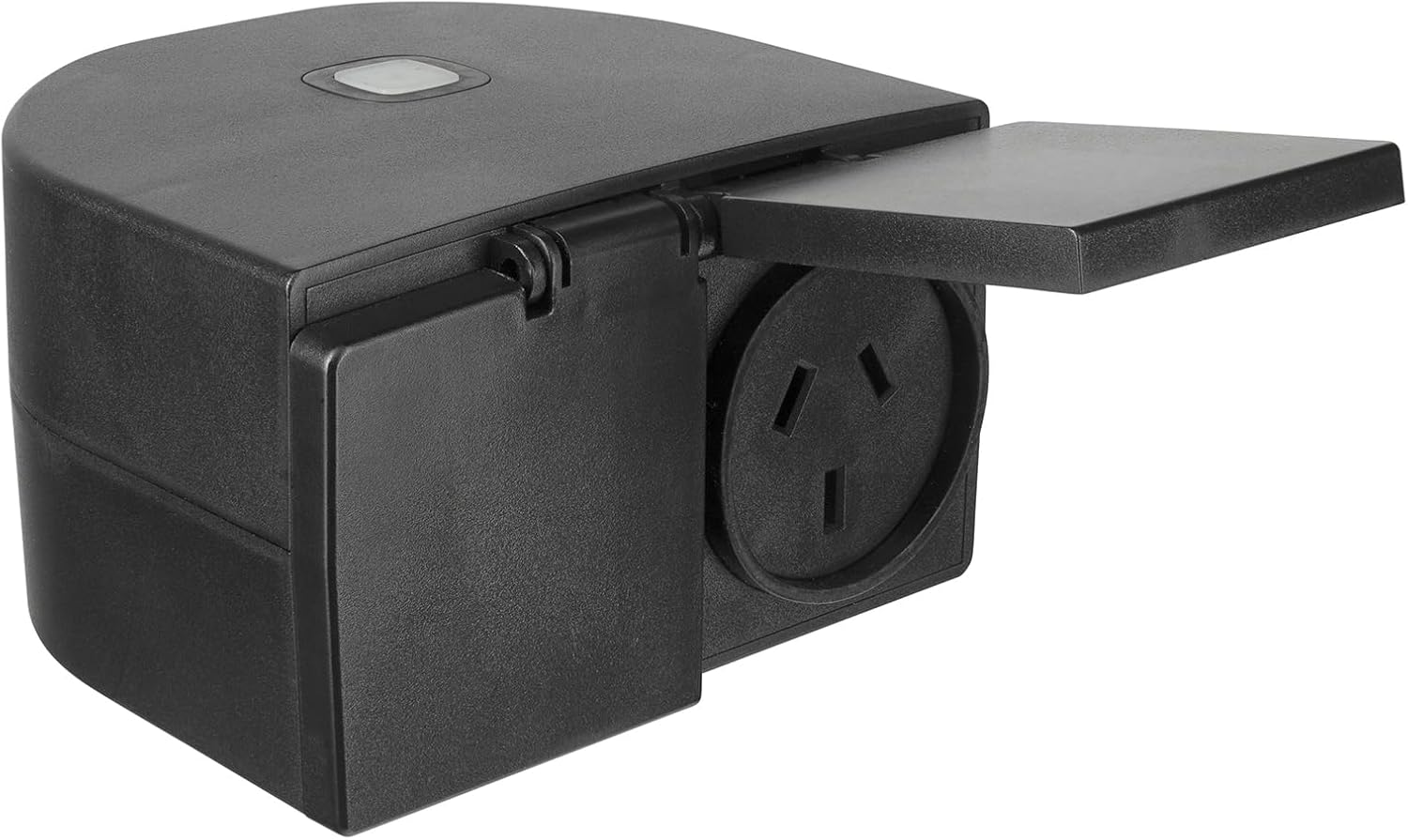 Brilliant Lighting Smart IP44 Outdoor Double Plug, Black image number 4