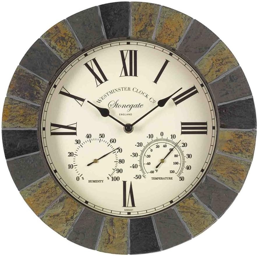 Outside in Designs 5065031 &ndash; Clock + Thermometer Stongate