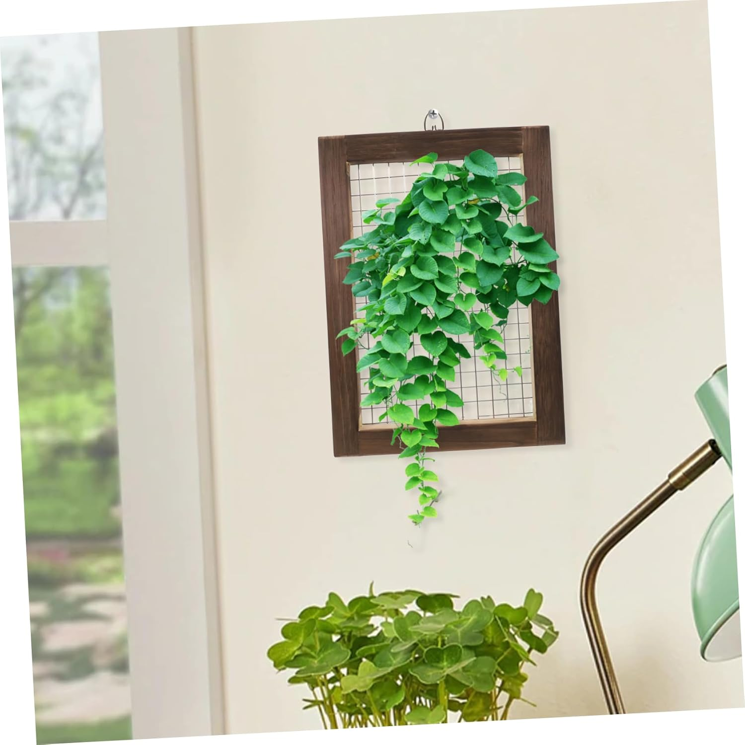 FONDOTIN Stainless Steel Soil Sifting Screen for Ferns Frame for Gardening Easy Planting and Maintenance Elegant Design for Indoor and Outdoor Use Natural Finish image number 4