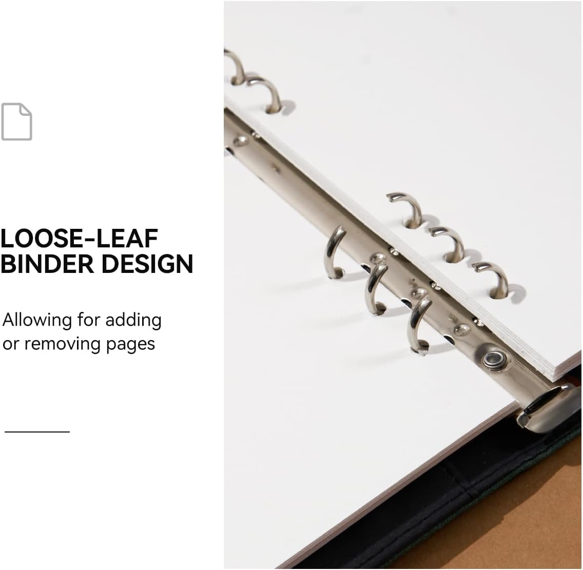 Lightwish Watercolor Sketchbook,100% Cotton Acid Free Watercolor Journal,300Gsm/140Lb Hot Press Watercolor Paper for Artists,Adults,Students,20 Sheets,9.25 * 6.3 Inches(Leather Green) image number 1