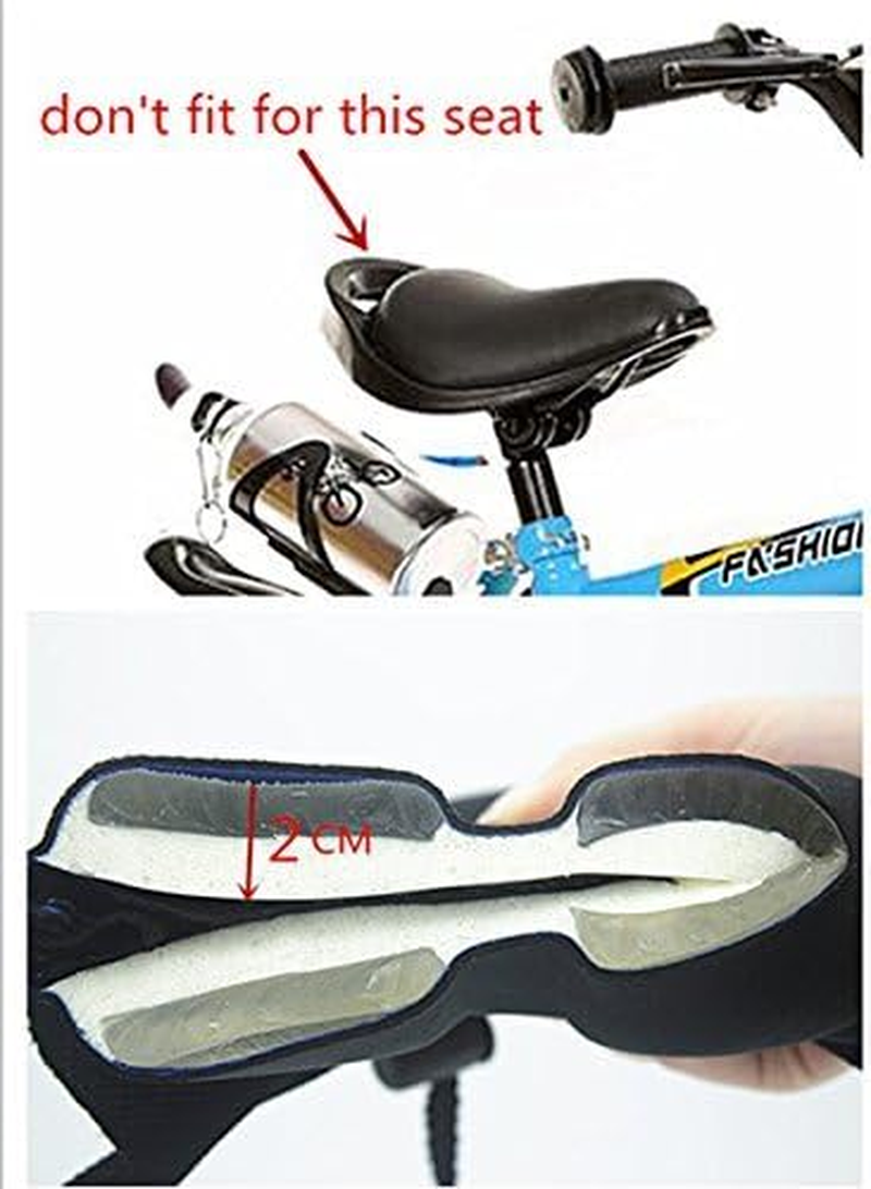 AISHEMI Soft Child Bike Saddle Gel Seat Cushion Pad Breathable Cycling Kids Bicycle Saddle Cover 9"X6" for Most Children Bicycle Tricycle Banlance Bike (Pink) image number 3