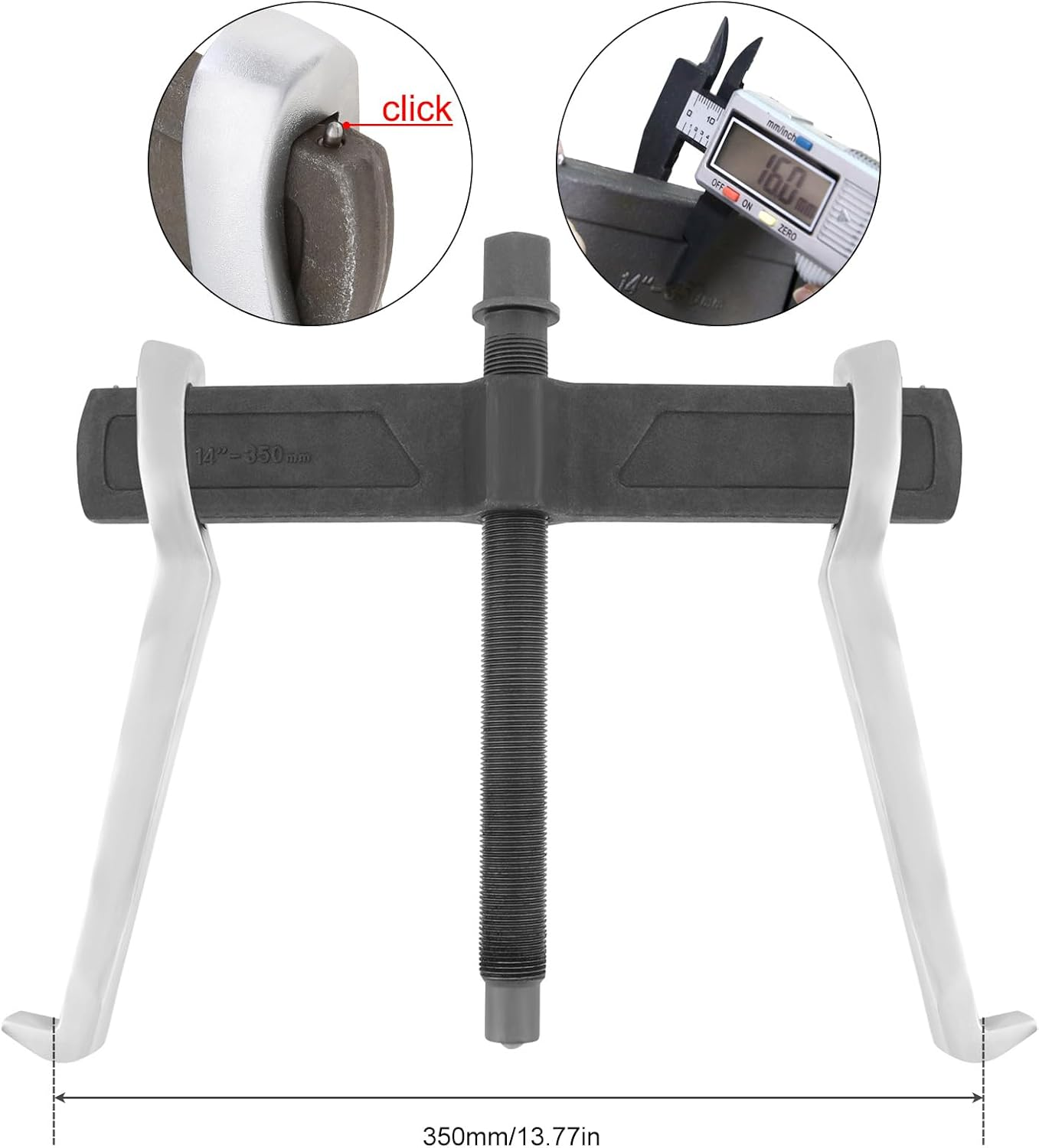 Chgimposs 14 Inch 2-Jaw Gear Puller, Adjustable CR-V Bearing Puller Gears, Removal Tool for External Internal Pulling, Puller Tool Separate Lifting Device image number 3