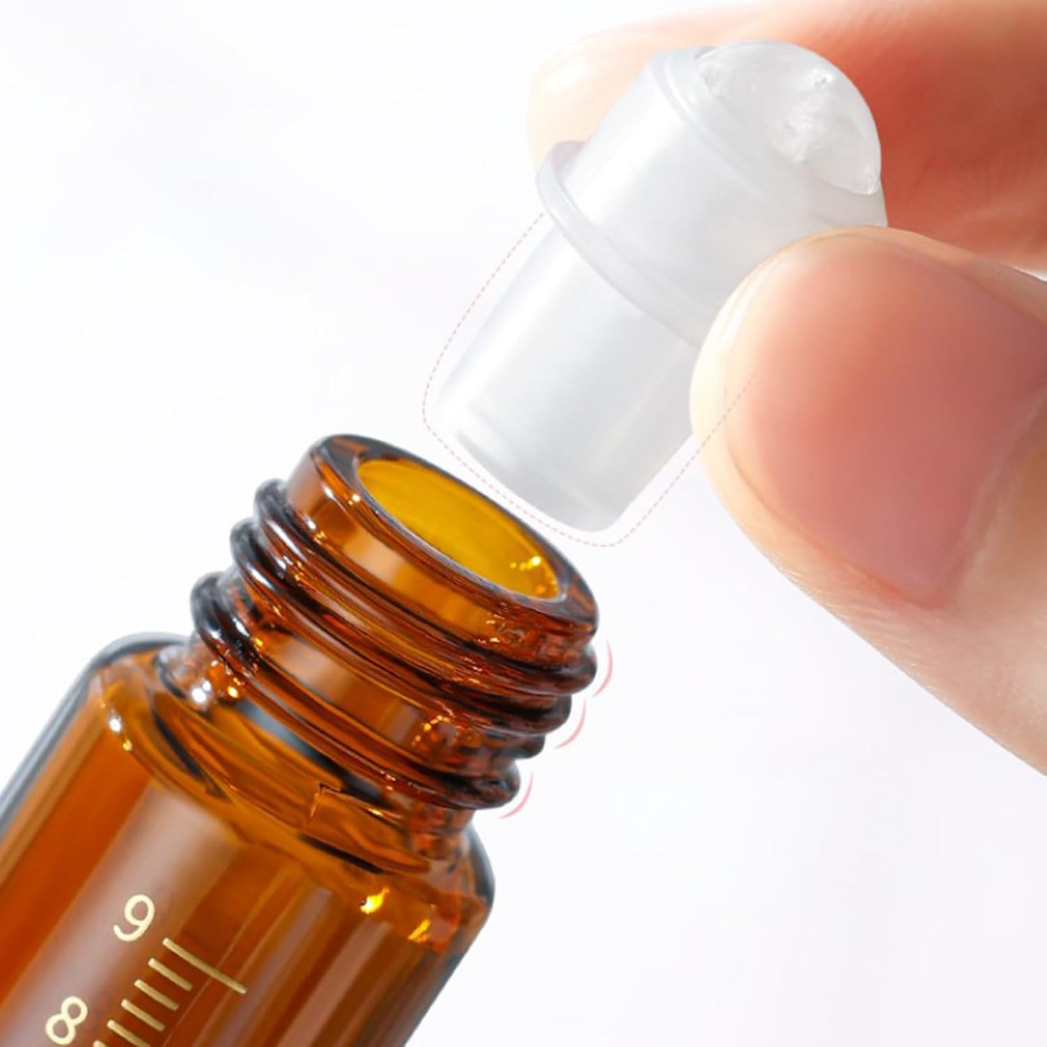 Refillable Perfume Bottle Dropper Bottle Leak Proof Essential Oil Bottle Glass Roll Bottle Essential Oil Bottle image number 5