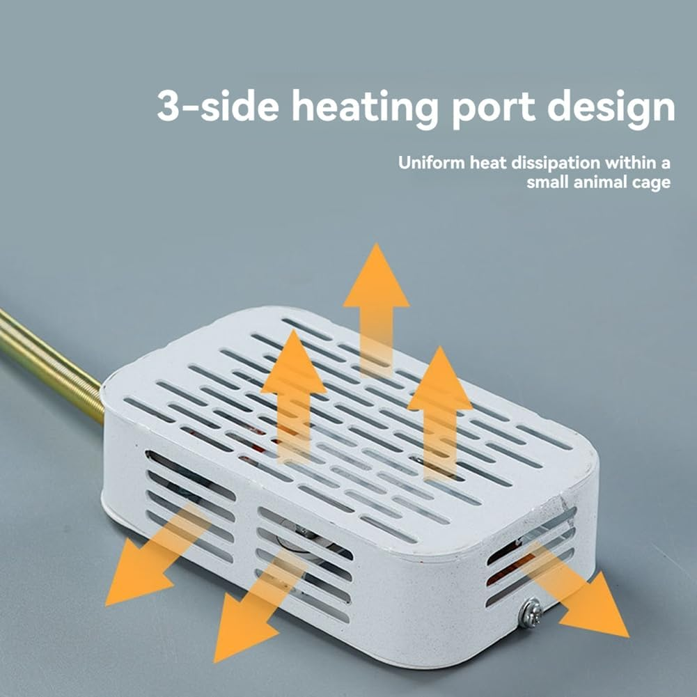 Byttlerom Bird Cage Heater Simulated Natural Environment Lighting Warming Heat Lamp anti Bite Warmer Light for Parrots Parrot image number 4