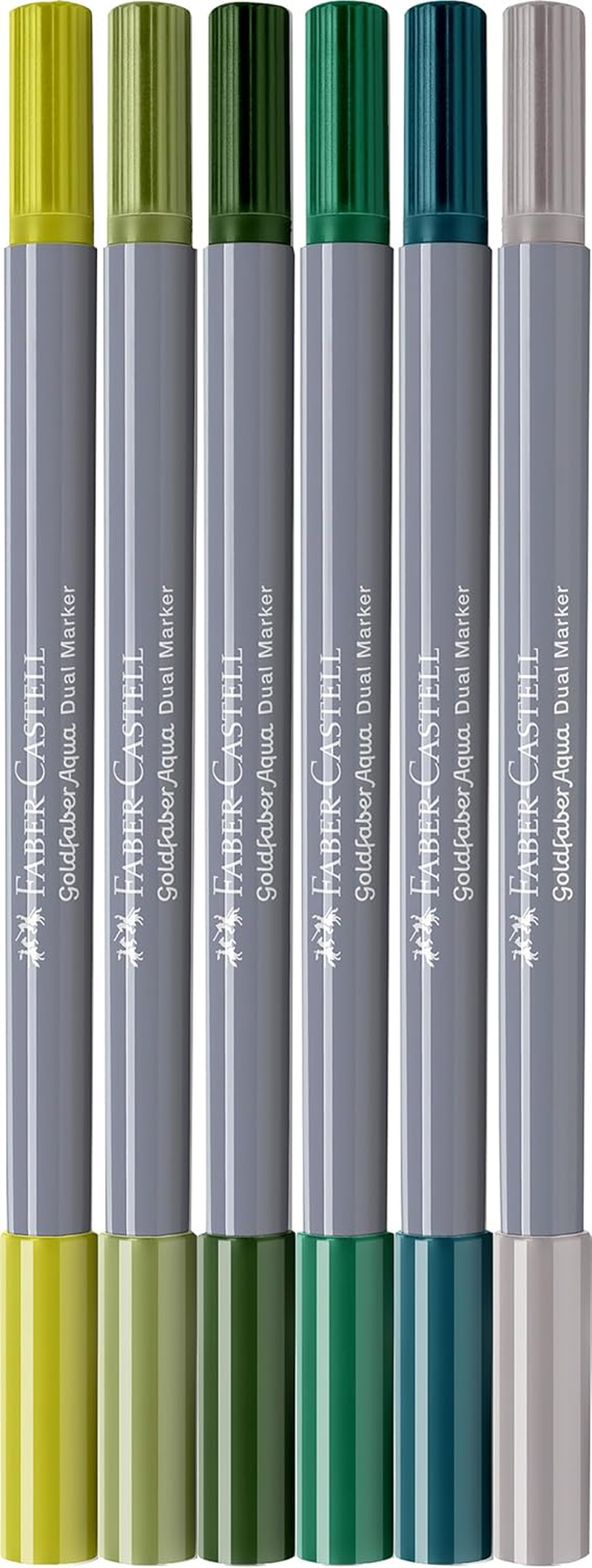 Faber-Castell 164517 Goldfaber Aqua Dual Markers Lettering Set, Jungle (Pack of 6) image number 4