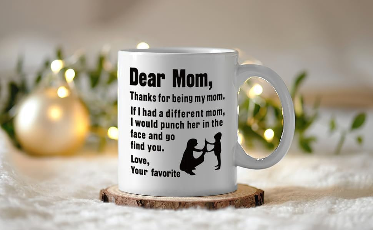 Mom Mug Mothers Day Gifts from Daughter and Son, Dear Mom Coffee Mug, Mother'S Day Mugs from Kids, Mother'S Day for Moms from Daughter, Son, Funny Gift, for Moms Who Have Everything image number 4